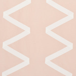 Schumacher Fabric Legere Silk Linen Applique Ivory On Blush 69693