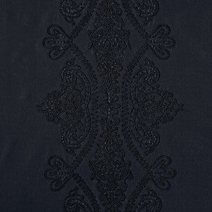 Schumacher Fabric Castille Jet 69720