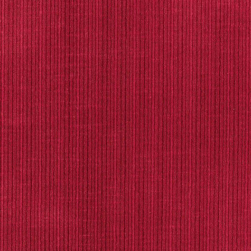 Antique Strie Velvet Scarlet 69774 by Schumacher Designer Fabric Perfect-Basics-Antique-Strie-Velvet 65% Cotton, 35% Viscose Wyzenbeek 100,000 Horizontal: - and Vertical: - 54 - Swanky Fabrics -