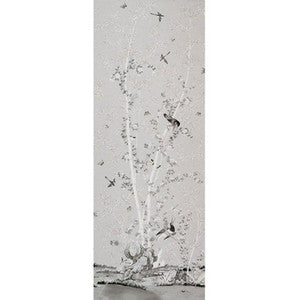 Schumacher Fabric Brighton Pavilion Panel Black & White 176022