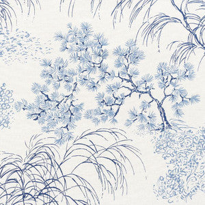 Schumacher Fabric Mori Porcelain 177020