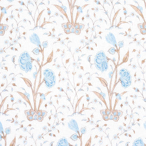 Schumacher Fabric Khilana Floral Sky 178334