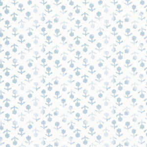 Schumacher Fabric Beatriz Handprint Sky 179353