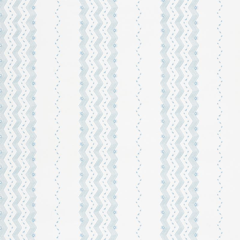 Nauset Stripe Sky 5009741 by Schumacher Designer Wallpaper Chambray 18.0" - Swanky Fabrics -