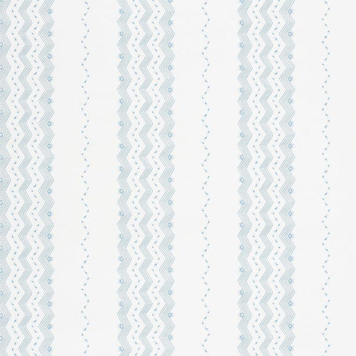 Nauset Stripe Sky 5009741 by Schumacher Designer Wallpaper Chambray 18.0" - Swanky Fabrics -