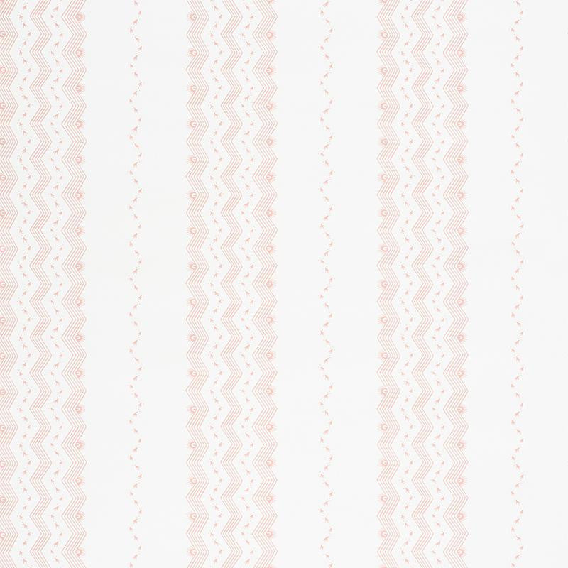 Nauset Stripe Blush 5009742 by Schumacher Designer Wallpaper Chambray 18.0" - Swanky Fabrics -