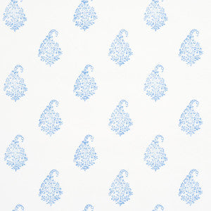 Schumacher Wallpaper Kerala Paisley Ii Blue 5015211