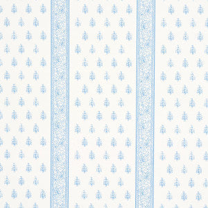 Schumacher Wallpaper Katsura Stripe Ii Chambray 5015230