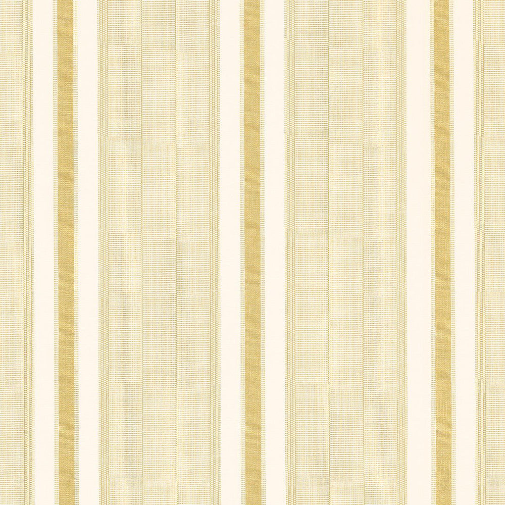 Ipala Stripe Vinyl Ochre 5015804 by Schumacher Designer Wallpaper A Rum Fellow 9.0" - Swanky Fabrics -
