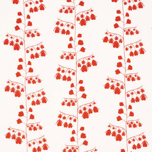 Schumacher Wallpaper Bleeding Hearts Red 5015861