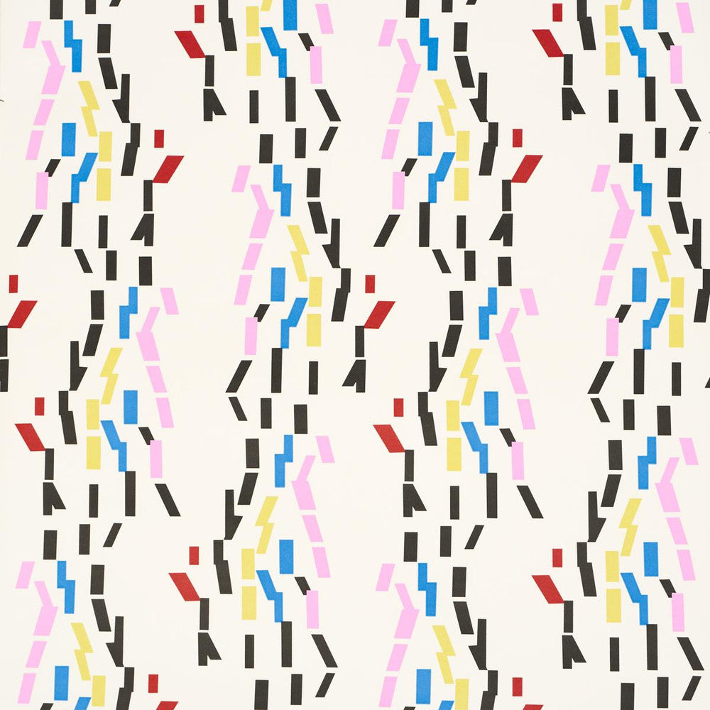 Confetti Multi 5015870 by Schumacher Designer Wallpaper Peg Norriss 27.0" - Swanky Fabrics -