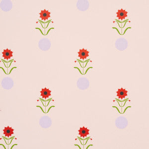 Schumacher Wallpaper Forget Me Dots Pink 5015881