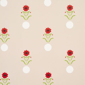 Schumacher Wallpaper Forget Me Dots Neutral 5015880