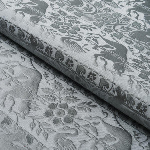 Schumacher Fabric Animali Slate Blue 83120
