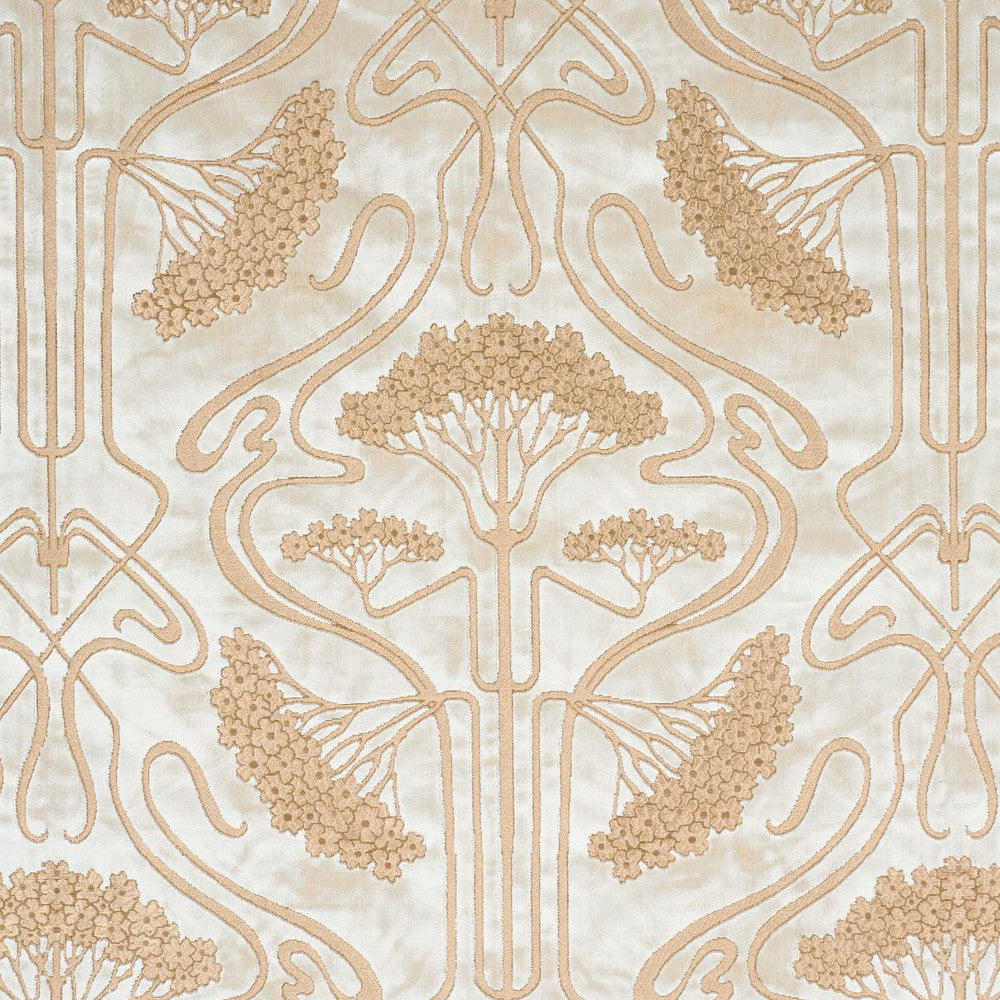 Ombelli Jacquard Velvet Fawn 83170 by Schumacher Designer Fabric Schumacher Masterpieces 18.0" - Swanky Fabrics -
