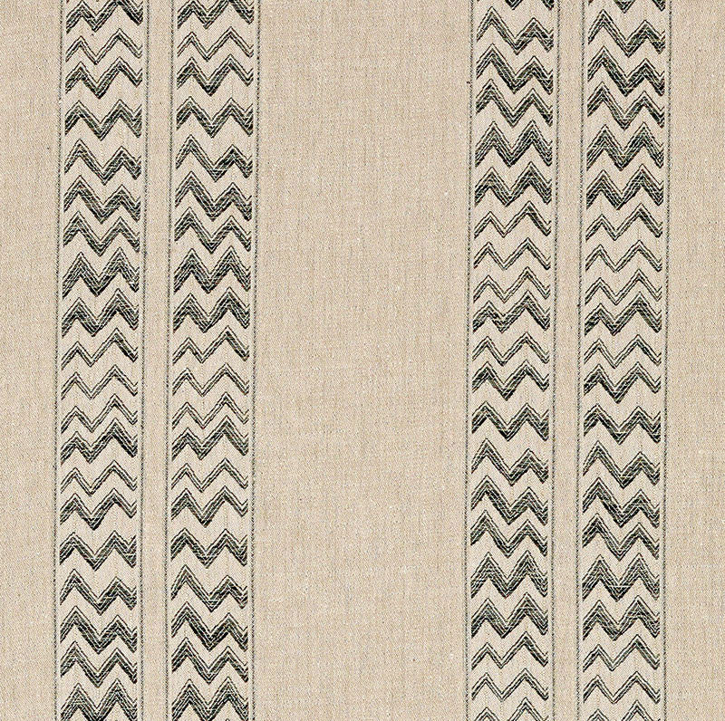 Kudu Stripe Black 69970 by Schumacher Designer Fabric COPACABANA LINEN 100% ITALY MARTINDALE 7,000 </p><p>Repeat: Horizontal: 28" (71CM) and Vertical: 9 7/8" (25CM) 56 - Swanky Fabrics -