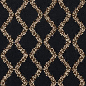 Schumacher Fabric Topi Black 69992