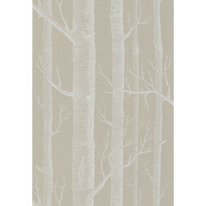 Cole & Son Wallpaper Woods White/Taupe