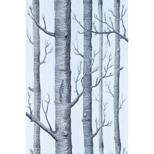 Cole & Son Wallpaper Woods Choc/Silver