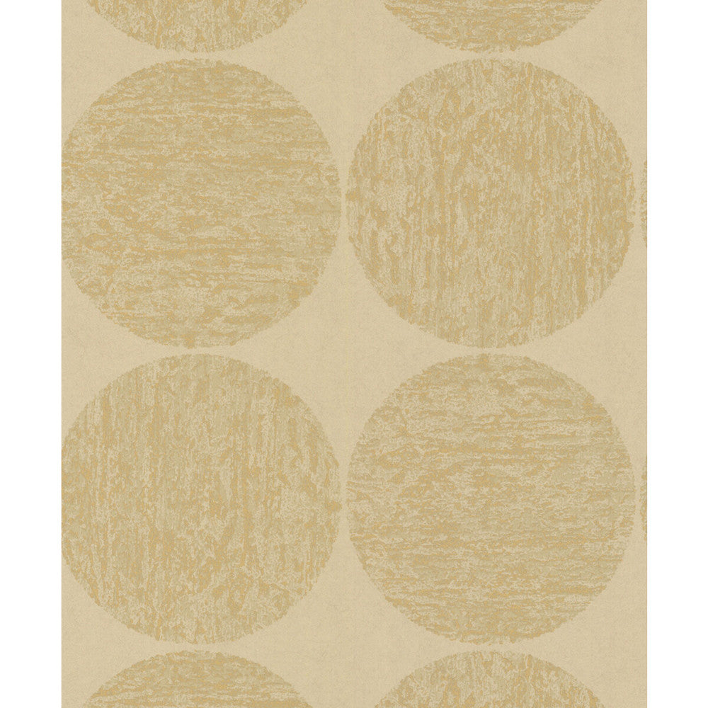 Luna Gold/Tan by Cole & Son Designer Wallcovering COLE & SON NEW CONTEMPORARY II PAPER - 100% United Kingdom Horizontal: 20.5 and Vertical: 20.5 - Swanky Fabrics -