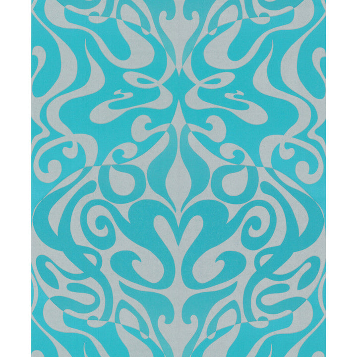 Woodstock Aqua by Cole & Son Designer Wallcovering COLE & SON NEW CONTEMPORARY II PAPER - 100% United Kingdom - Horizontal: - and Vertical: 21 20.5 - Swanky Fabrics -