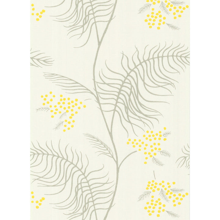 Mimosa White by Cole & Son Designer Wallcovering COLE & SON NEW CONTEMPORARY II PAPER - 100% United Kingdom Horizontal: and Vertical: 24 20.5 - Swanky Fabrics -