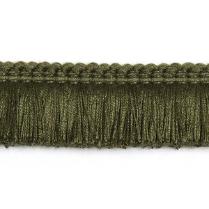 Europatex Fabric Hellenic Key Brushed Fringe Caper