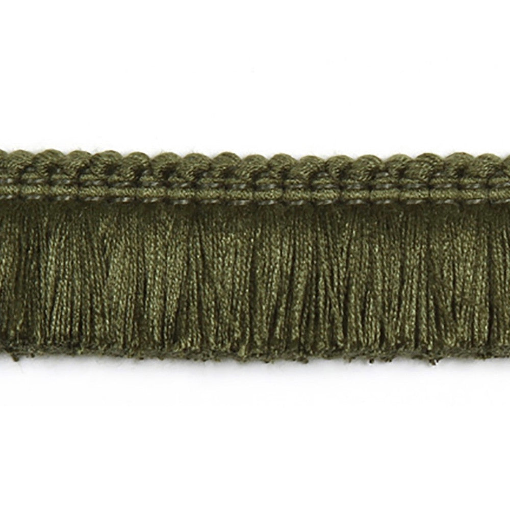 Hellenic Key Brushed Fringe Caper by Europatex Designer Fabric Hellenic 97% Fibranne, 2% Polyester, 1% Nylon 1.25 inches - Swanky Fabrics -
