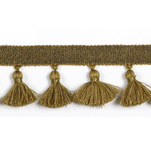 Europatex Fabric Hellenic Key Tassel Fringe Vintage Gold
