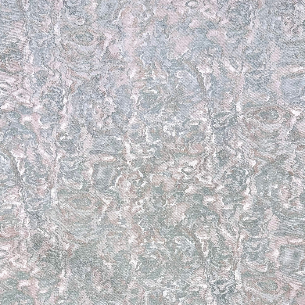 Le Krisel Teal by Europatex Designer Fabric Le Krisel 100% Polyester 15.00" H, 7.00" V 118.00 inches - Swanky Fabrics -