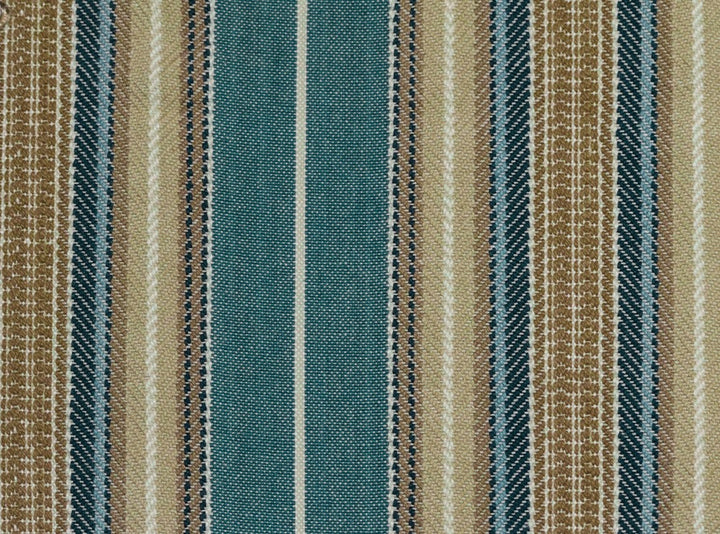 Montana Stripe Denim by Roth & Tompkins Fabric - 100% Cotton - India - 15,001-30,000 double rubs - H: 6.5" - 54" - Fabric Carolina -