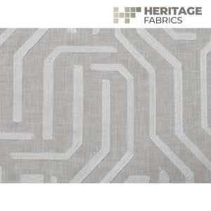 Roth & Tompkins Fabric Maize White Linen
