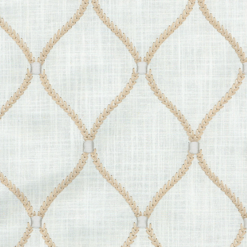 Deane Embroidery Teastain 700097 by Williamsburg Designer Fabric DEANE EMBROIDERY 70% Rayon 30% Linen Embroid:100% Rayon INDIA Wyzenbeek 39,000 Horizontal: 4.25" and Vertical: 6.25" 54" - Swanky Fabrics -