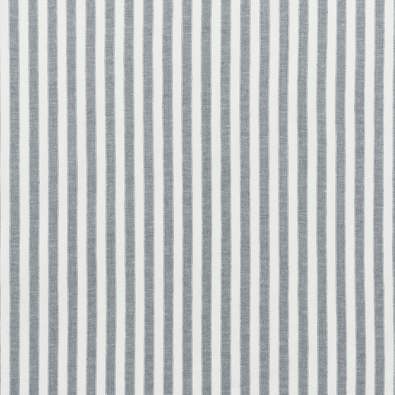 Regatta Linen Stripe Lagoon 70031 by Schumacher Designer Fabric Essentials-Sheers-Casements 100% Linen Martindale 3,000 Horizontal: - and Vertical: 1 118 - Swanky Fabrics -
