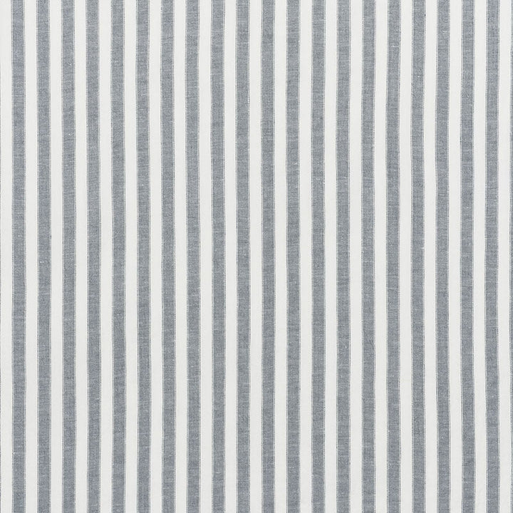 Regatta Linen Stripe Lagoon 70031 by Schumacher Designer Fabric Essentials-Sheers-Casements 100% Linen Martindale 3,000 Horizontal: - and Vertical: 1 118 - Swanky Fabrics -