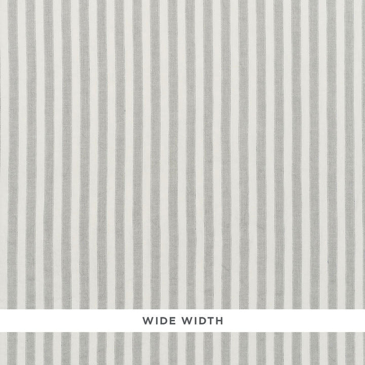 Regatta Linen Stripe Mineral 70032 by Schumacher Designer Fabric ESSENTIALS: SHEERS & CASEMENTS I LINEN 100% ITALY MARTINDALE 3,000 </p><p>Repeat: Horizontal: and Vertical: 1" (3CM) 118 - Swanky Fabrics -