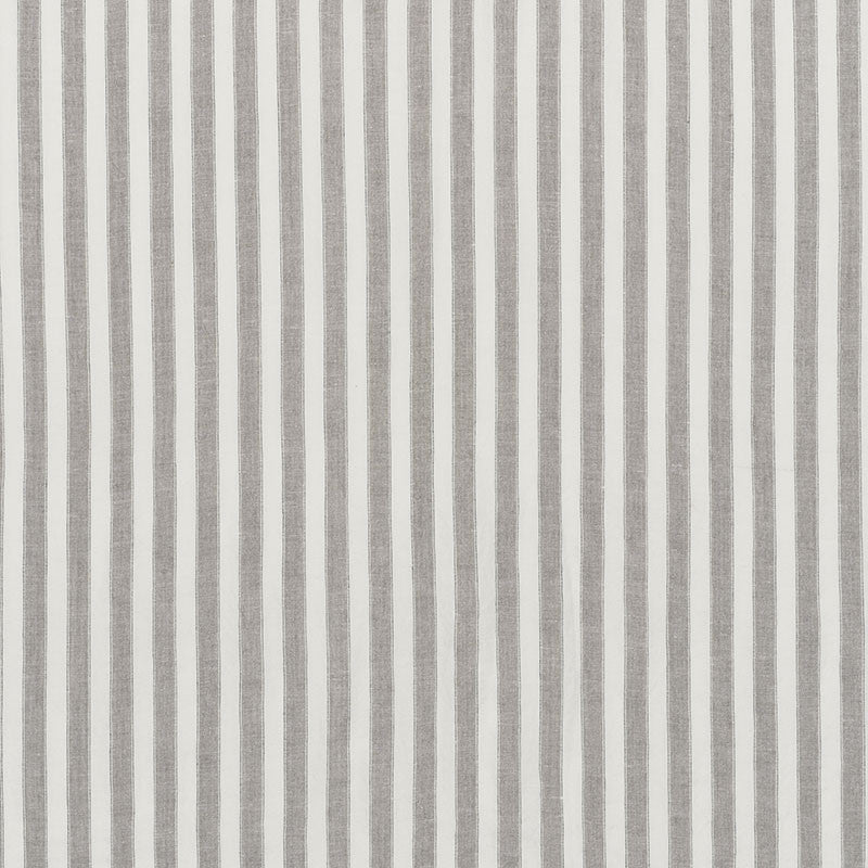 Regatta Linen Stripe Stone 70035 by Schumacher Designer Fabric Essentials-Sheers-Casements 100% Linen Martindale 3,000 Horizontal: - and Vertical: 1 118 - Swanky Fabrics -