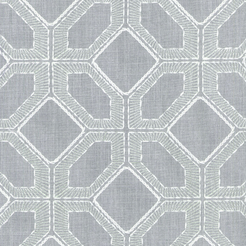 Barraud Emb Stone 700461 by Williamsburg Designer Fabric - BASE:52% Polyester 48% Cotton EMBROID:55% Rayon 45% Cotton INDIA 51000 Horizontal: 6.5 and Vertical: 6 55 - Swanky Fabrics -