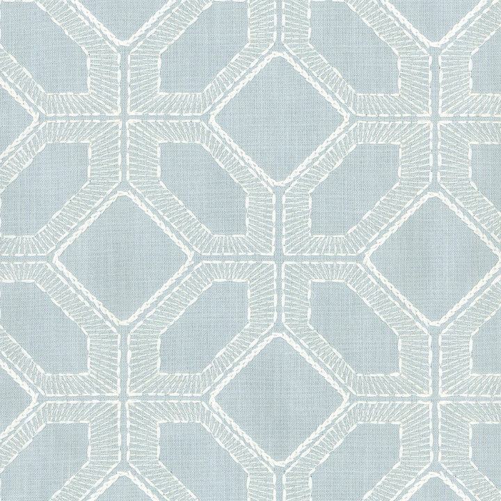 Barraud Emb Vapor 700462 by Williamsburg Designer Fabric - BASE:52%Polyester 48%Cotton EMBROID:55%Rayon 45%Cotton India 51000 Horizontal: 6.5 and Vertical: 6 55'' base 53'' emb - Swanky Fabrics -