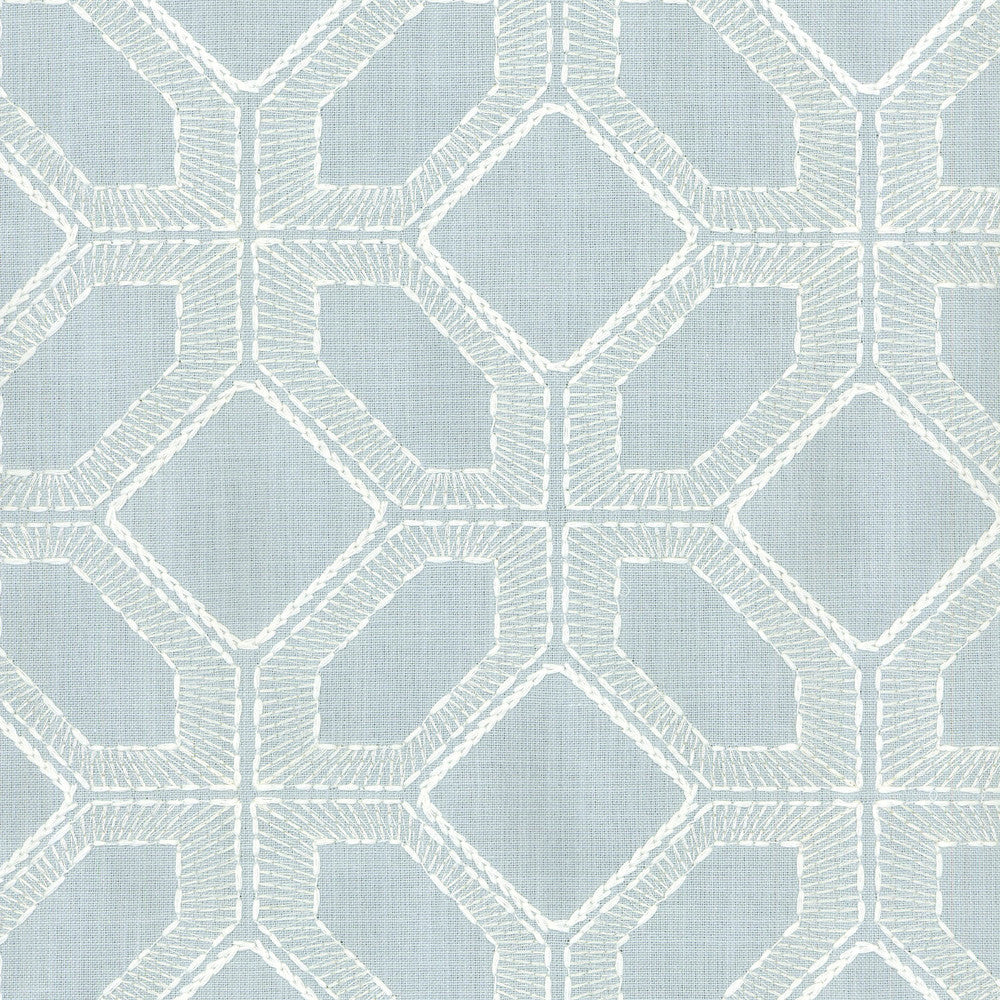 Barraud Emb Vapor 700462 by Williamsburg Designer Fabric - BASE:52% Polyester 48% Cotton EMBROID:55% Rayon 45% Cotton INDIA 51000 Horizontal: 6.5 and Vertical: 6 55 - Swanky Fabrics -