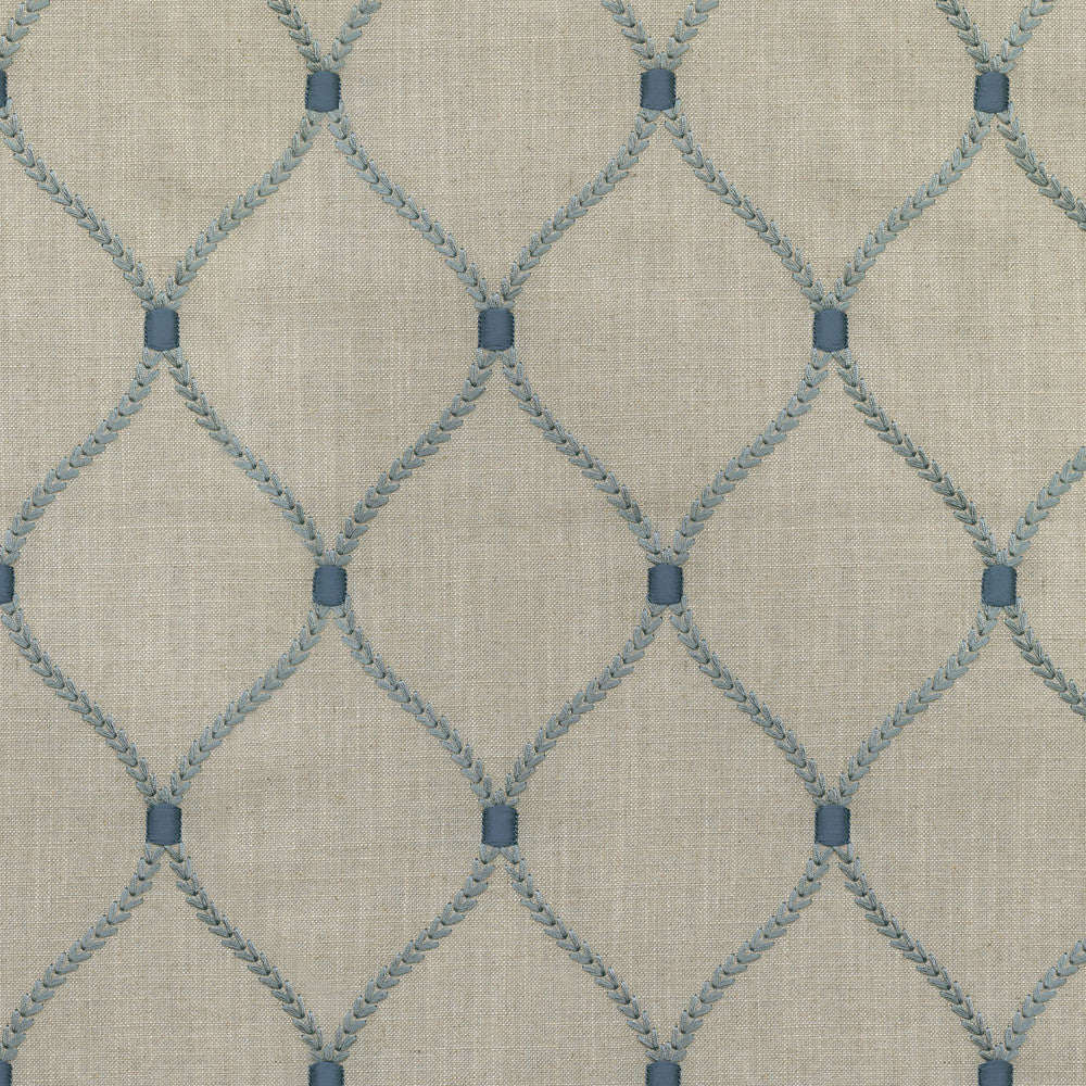 Deane Embroidery Stormnc 700503 by Williamsburg Designer Fabric - 70%Rayon 30%Linen Embroid:100%Rayon INDIA 39000 Horizontal: 4.25 and Vertical: 6.25 54 - Swanky Fabrics -