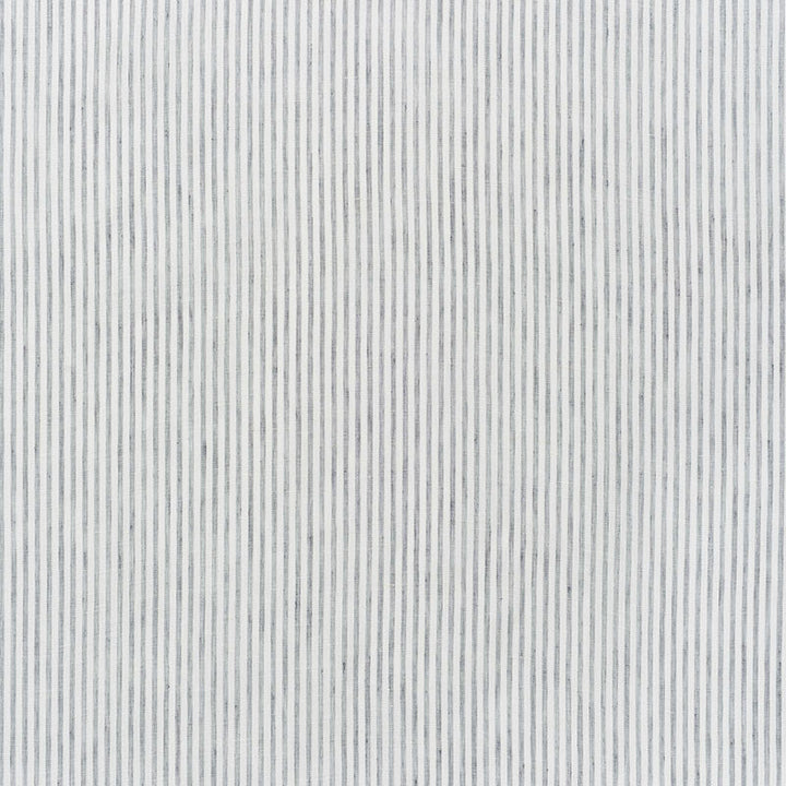 Tori Stripe Graphite 70062 by Schumacher Designer Fabric Essentials-Sheers-Casements 100% Linen - Horizontal: - and Vertical: 3/8- 119 - Swanky Fabrics -