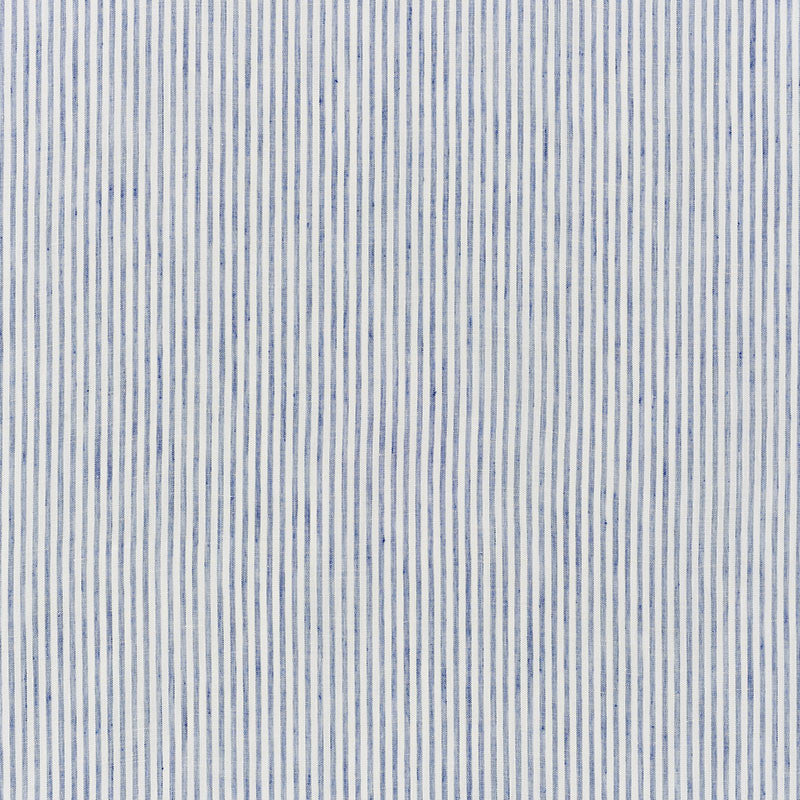Tori Stripe Navy 70067 by Schumacher Designer Fabric Essentials-Sheers-Casements 100% Linen - Horizontal: - and Vertical: 3/8- 118 - Swanky Fabrics -