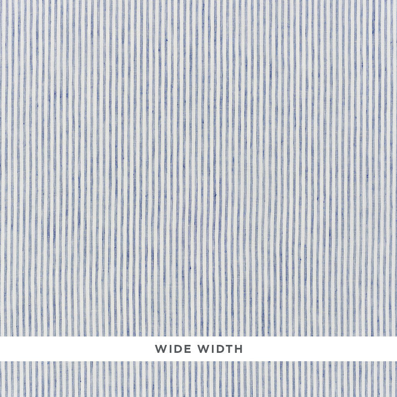 Tori Stripe Navy 70067 by Schumacher Designer Fabric ESSENTIALS: SHEERS & CASEMENTS I LINEN 100% TURKEY </p><p>Repeat: Horizontal: and Vertical: 3/8" (1CM) 118 - Swanky Fabrics -