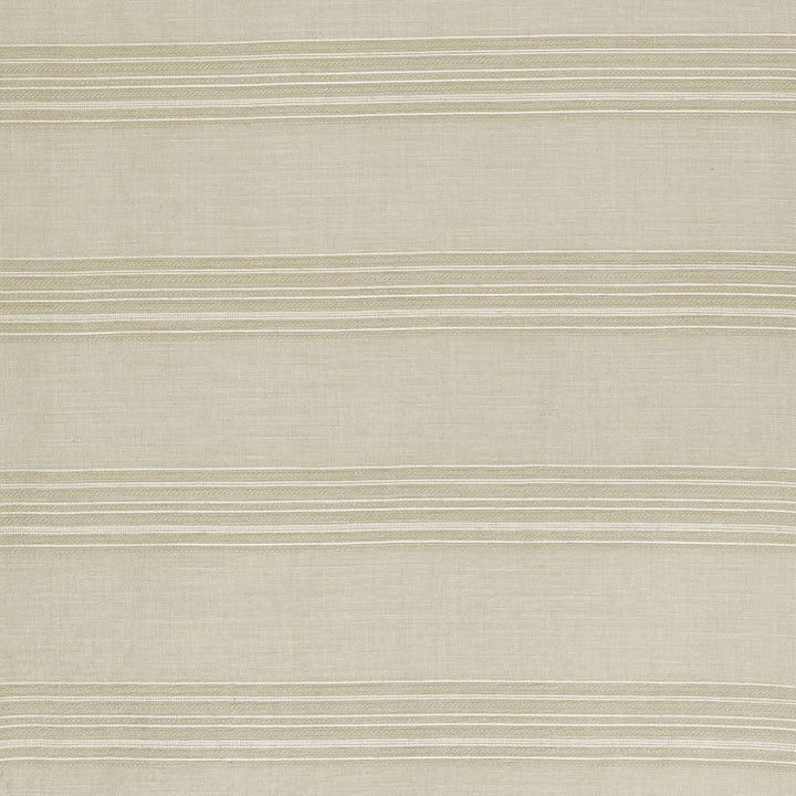 Banded Stripe Oyster 70110 by Schumacher Designer Fabric ESSENTIALS: SHEERS & CASEMENTS II COTTON 37% LINEN 37% UNITED STATES OF AMERICA </p><p>Repeat: Horizontal: and Vertical: 7" (18CM) 56 - Swanky Fabrics -