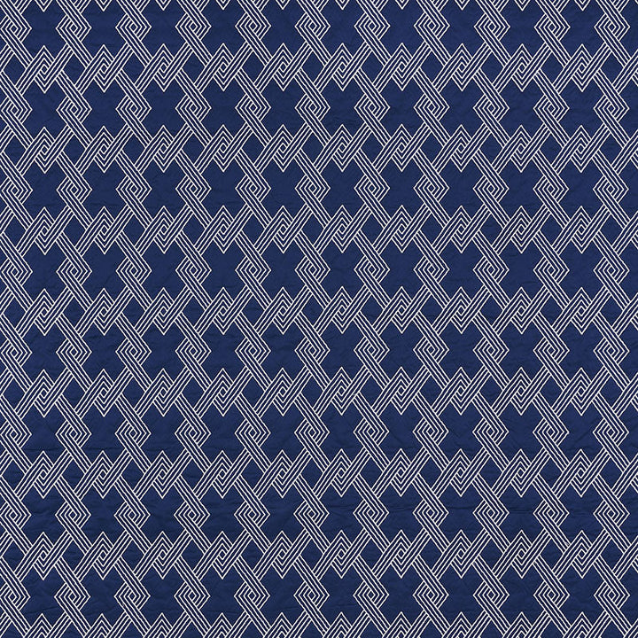 Hix Navy 70142 by Schumacher Designer Fabric Clique 43% Cotton, 24% Spun, 4% Spun, 29% Polywadding - Horizontal: 4.5 and Vertical: 6.25 50.5 - Swanky Fabrics -