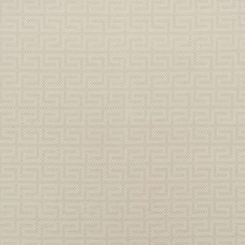 A Maze Embroidery Sand 70231 by Schumacher Designer Fabric Contemporary-Embroideries 36% Linen, 35% Spun, 29% Cotton - Horizontal: 4.25 and Vertical: 7.75 51 - Swanky Fabrics -