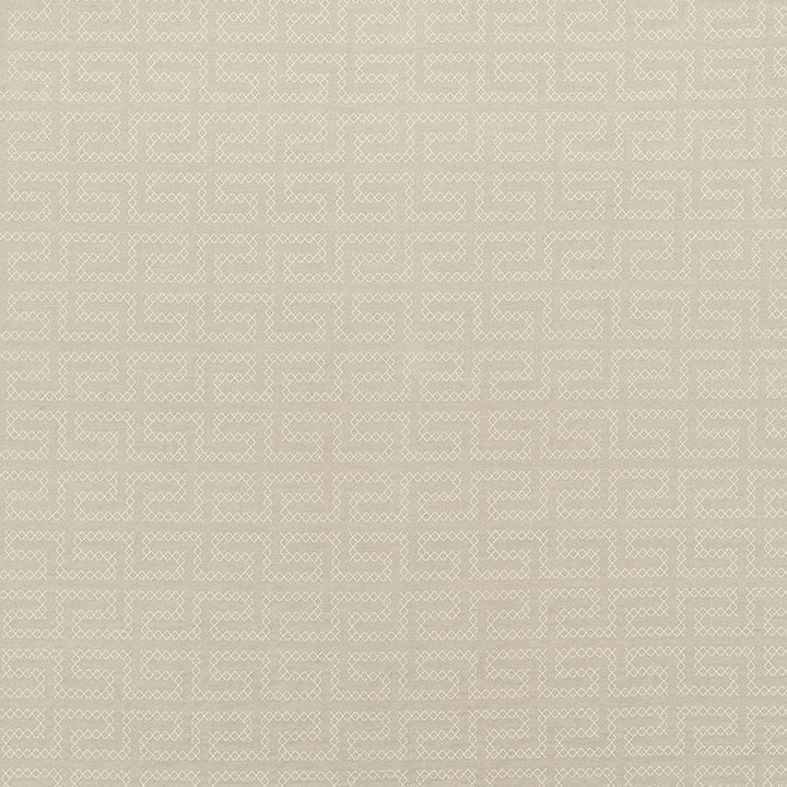 A Maze Embroidery Sand 70231 by Schumacher Designer Fabric Contemporary-Embroideries 36% Linen, 35% Spun, 29% Cotton - Horizontal: 4.25 and Vertical: 7.75 51 - Swanky Fabrics -