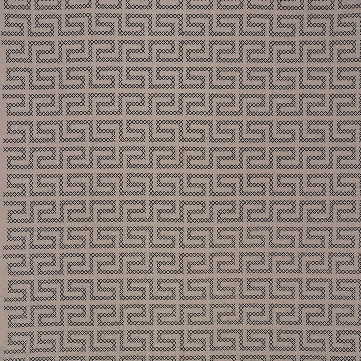 A Maze Embroidery Stone 70232 by Schumacher Designer Fabric Contemporary-Embroideries 36% Linen, 35% Spun, 29% Cotton - Horizontal: 4.25 and Vertical: 7.75 51 - Swanky Fabrics -