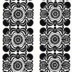 Schumacher Fabric Castanet Embroidery Black 70263